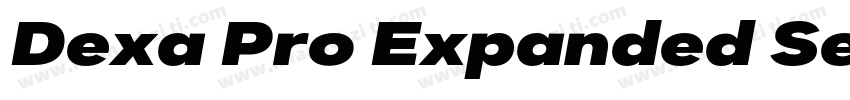 Dexa Pro Expanded Semi Bold字体转换